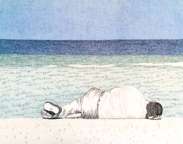 Original Beach Drawings by Sonja Hillen