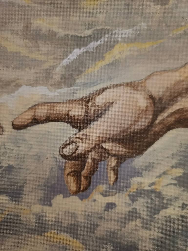Original Realism Religion Painting by Puji Tri Purnama