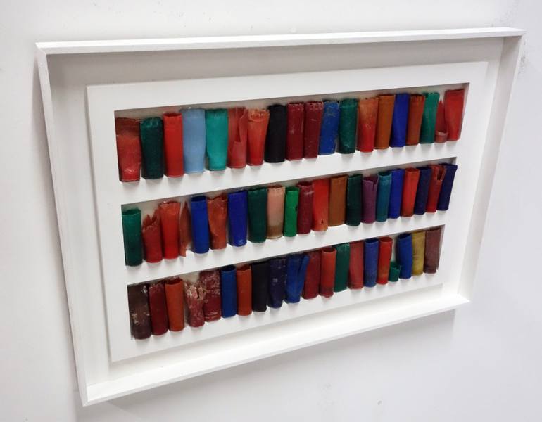 Original Color Field Painting Patterns Sculpture by Nigel Dawes