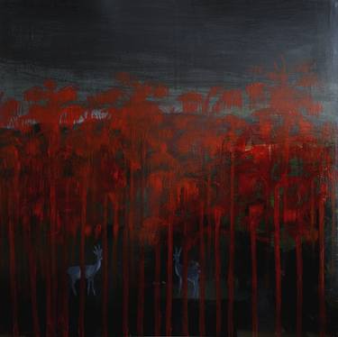 Original Abstract Expressionism Nature Paintings by Silvia Rossi