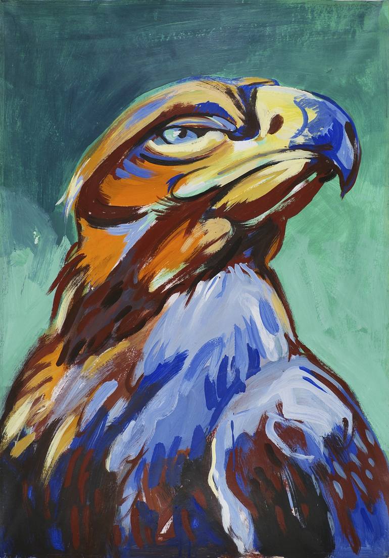 Eagle Portrait 5 Painting by Emo Simonyi | Saatchi Art