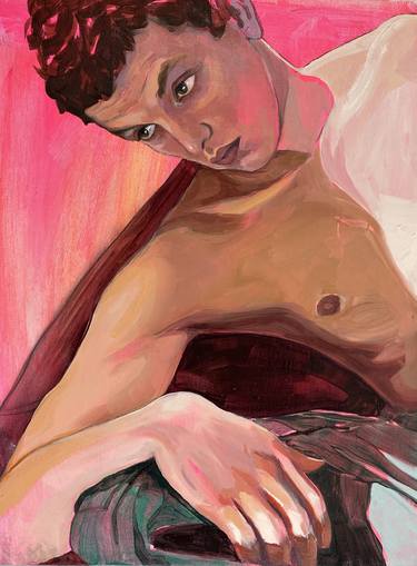 Original Expressionism Erotic Paintings by Naila Hazell