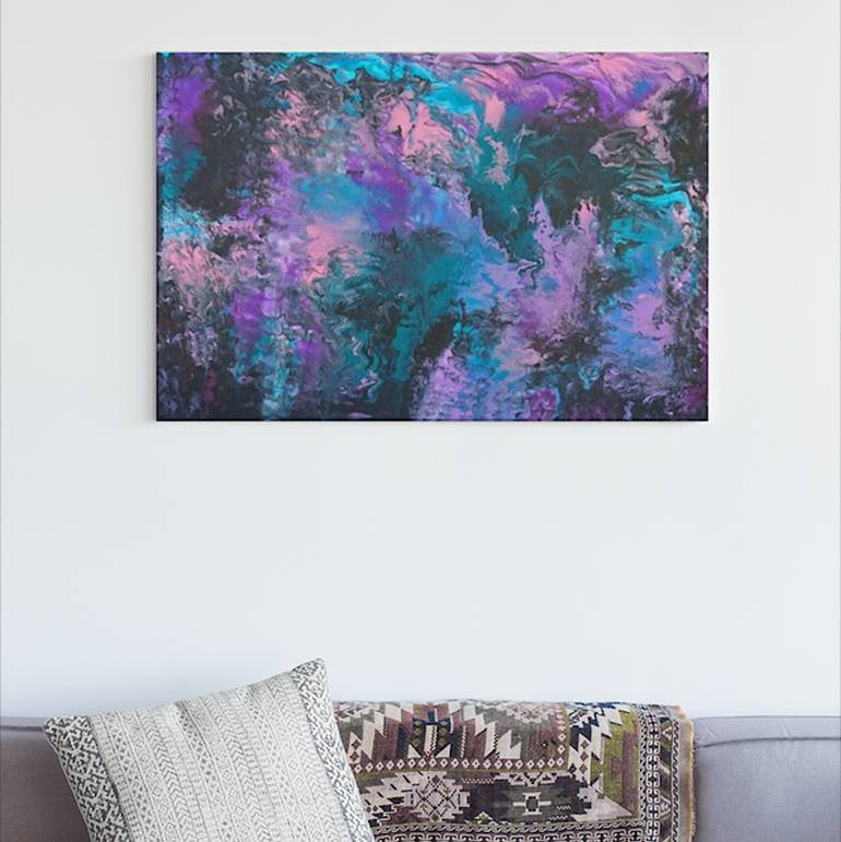 Original Abstract Expressionism Abstract Painting by Natalia Dubois