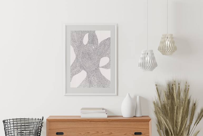 Original Abstract Expressionism Abstract Drawing by Renee Kitto