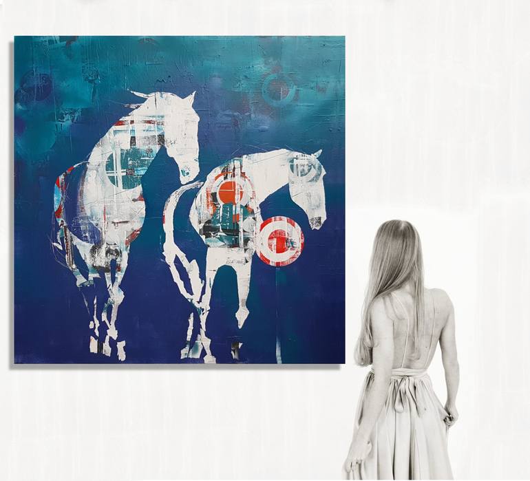 Original Abstract Animal Painting by Paul Lovering