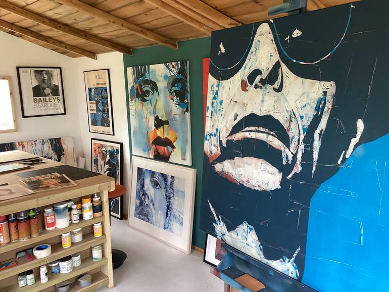 Original Portraiture Pop Culture/Celebrity Painting by Paul Lovering