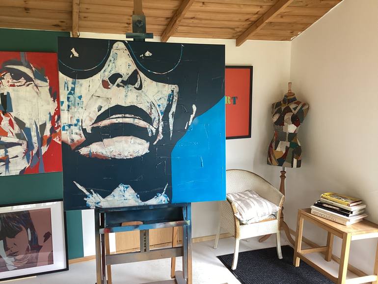 Original Portraiture Pop Culture/Celebrity Painting by Paul Lovering