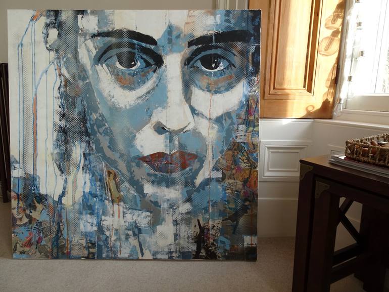 Original Abstract Portrait Painting by Paul Lovering