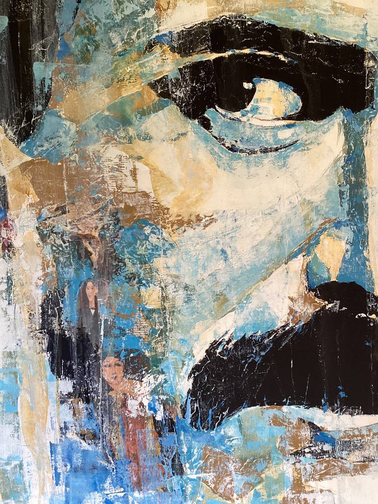 Original Abstract Expressionism People Painting by Paul Lovering