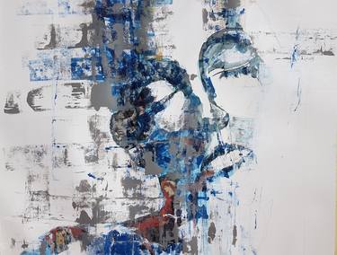 Print of Abstract Expressionism Portrait Paintings by Paul Lovering