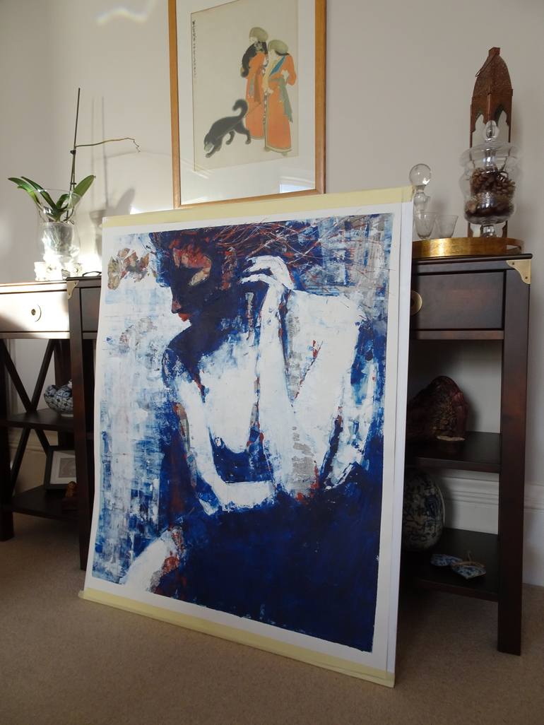Original Expressionism Nude Painting by Paul Lovering