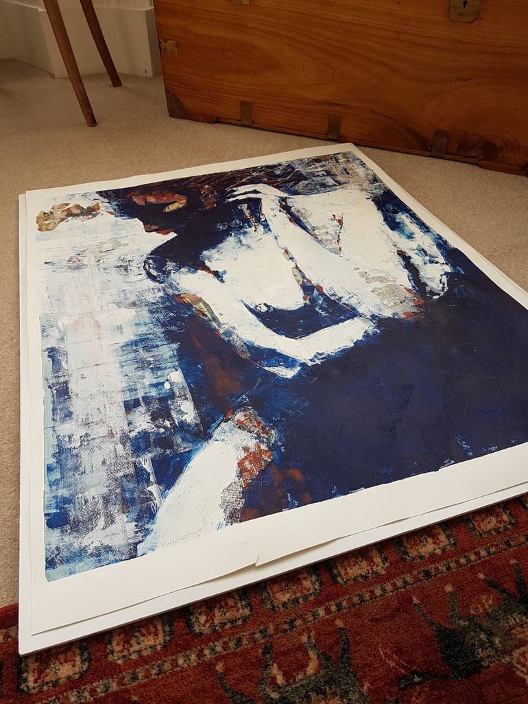 Original Expressionism Nude Painting by Paul Lovering
