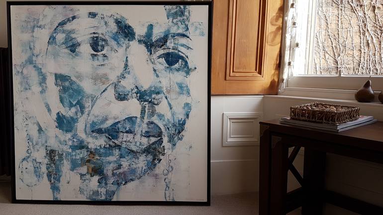 Original Abstract Expressionism Portrait Painting by Paul Lovering