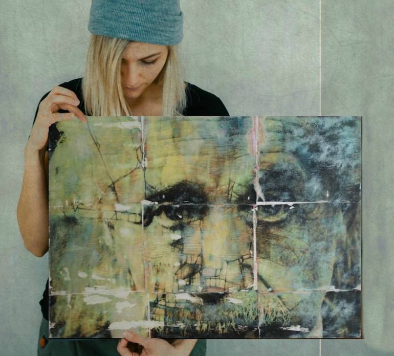 Original Abstract People Collage by Paul Lovering