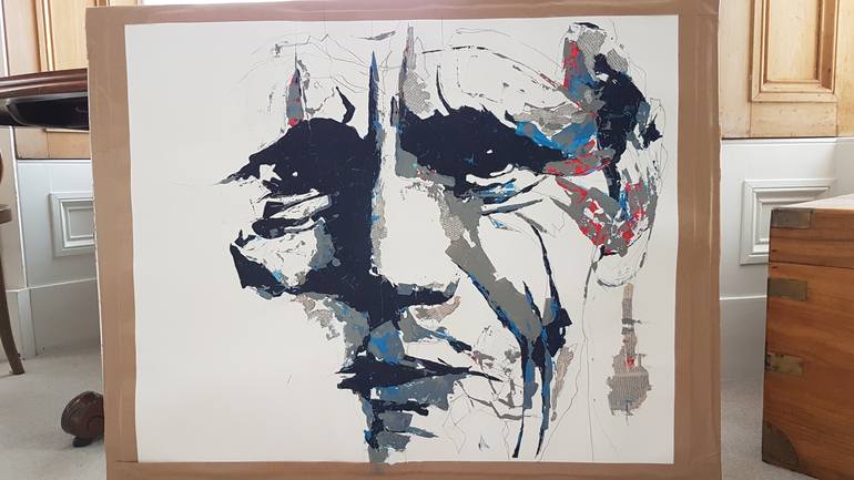 Original Abstract Expressionism People Painting by Paul Lovering