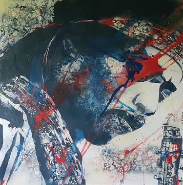 Original Abstract Expressionism Pop Culture/Celebrity Paintings by Paul Lovering