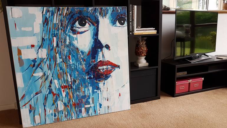 Original Pop Art Portrait Painting by Paul Lovering