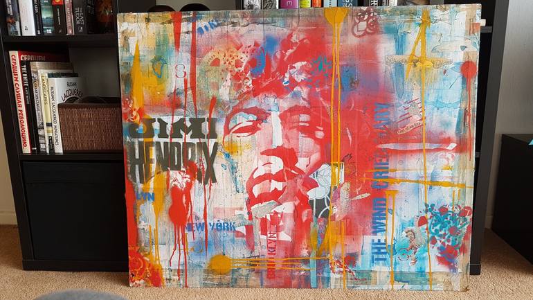 Original Abstract Expressionism Graffiti Painting by Paul Lovering