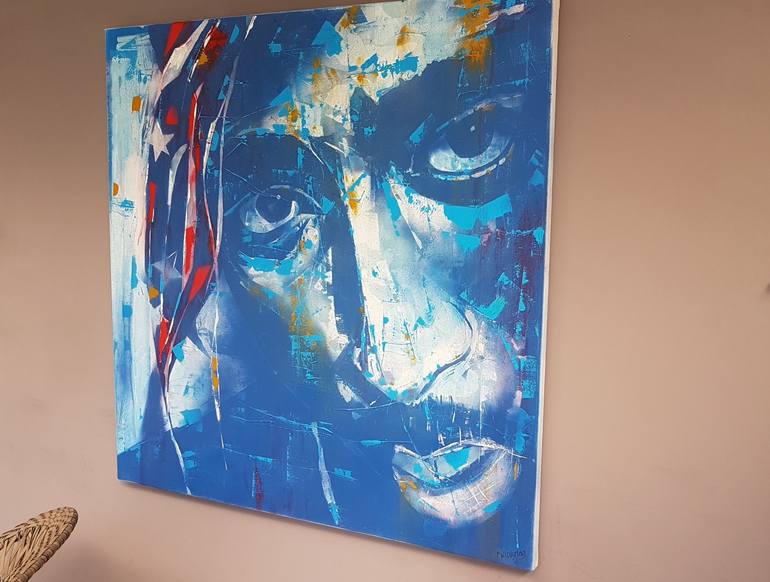 Original Abstract Expressionism Pop Culture/Celebrity Painting by Paul Lovering
