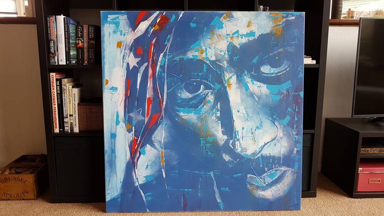 Original Abstract Expressionism Pop Culture/Celebrity Painting by Paul Lovering