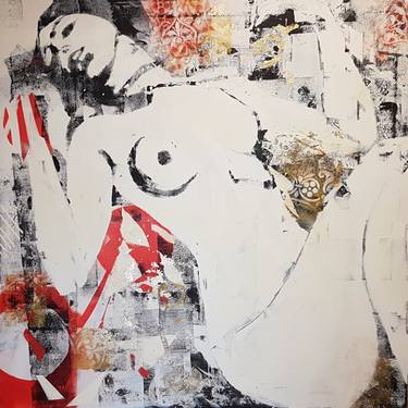 Original Abstract Expressionism Nude Paintings by Paul Lovering