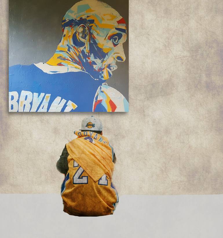 Kobe Bryant Painting By Paul Lovering Saatchi Art