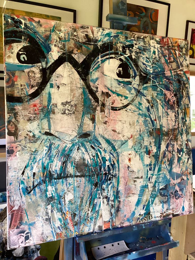 Original Modernism Abstract Painting by Paul Lovering
