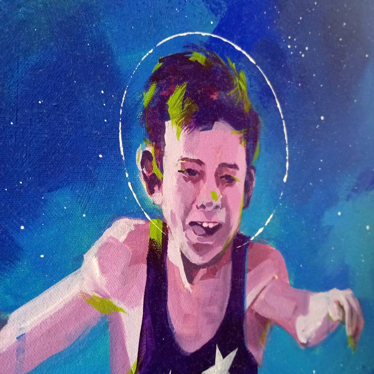 Original Figurative Outer Space Painting by Fabio Babich