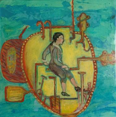 Original Boat Paintings by Dianna Burns
