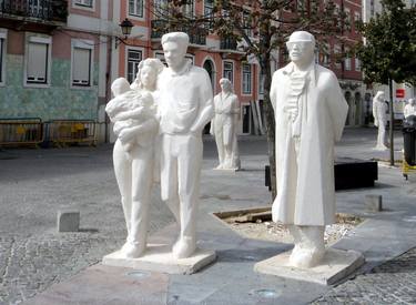 Original Street Art Religious Sculpture by Antonio Quina