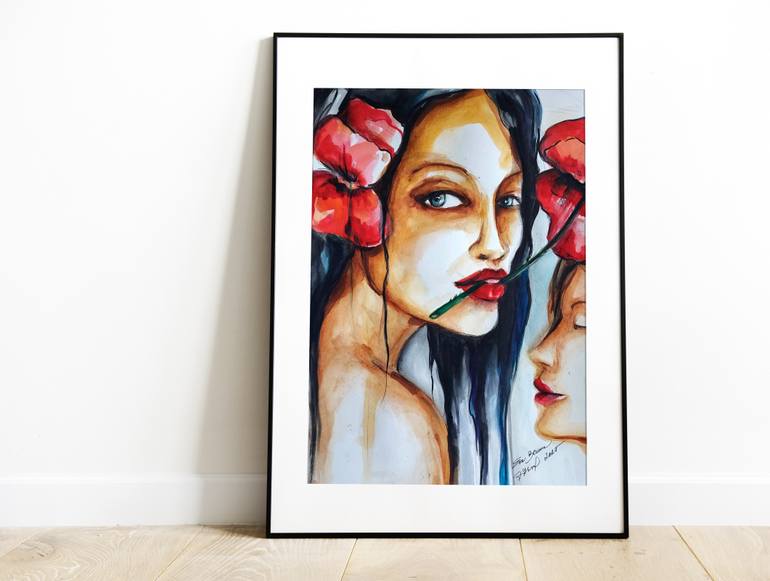 Original Contemporary Women Painting by Eva Zitkova