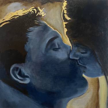 Original Abstract Expressionism Erotic Painting by Claudio Di Carlo