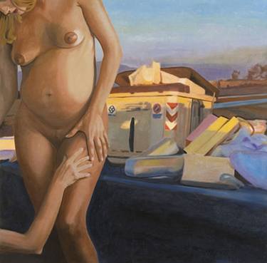 Original Conceptual Nude Paintings by Claudio Di Carlo
