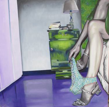 Original Figurative Erotic Paintings by Claudio Di Carlo