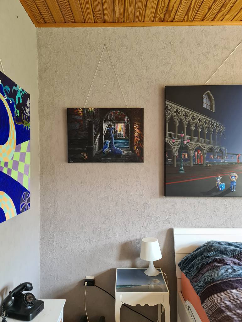Original Surrealism Architecture Painting by Olivier Lamboray