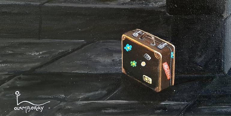 Original Surrealism Architecture Painting by Olivier Lamboray