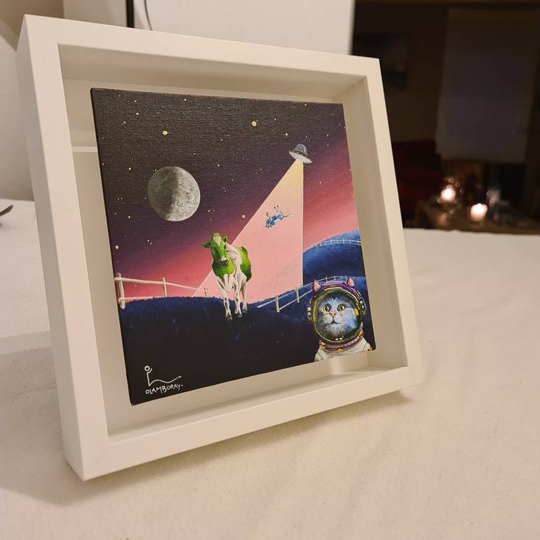 Original Surrealism Animal Painting by Olivier Lamboray