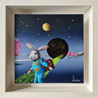Original Surrealism Animal Painting by Olivier Lamboray