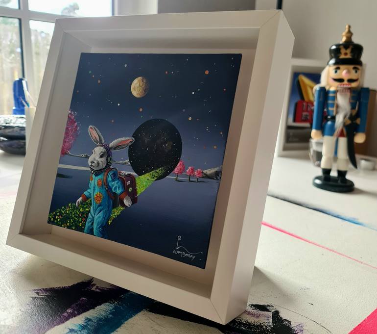 Original Surrealism Animal Painting by Olivier Lamboray