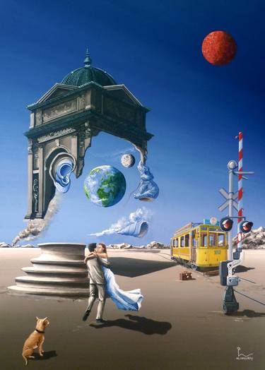 Original Surrealism World Culture Paintings by Olivier Lamboray