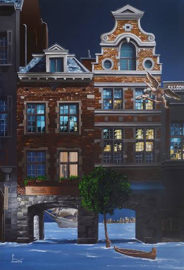 Print of Fine Art Architecture Paintings by Olivier Lamboray