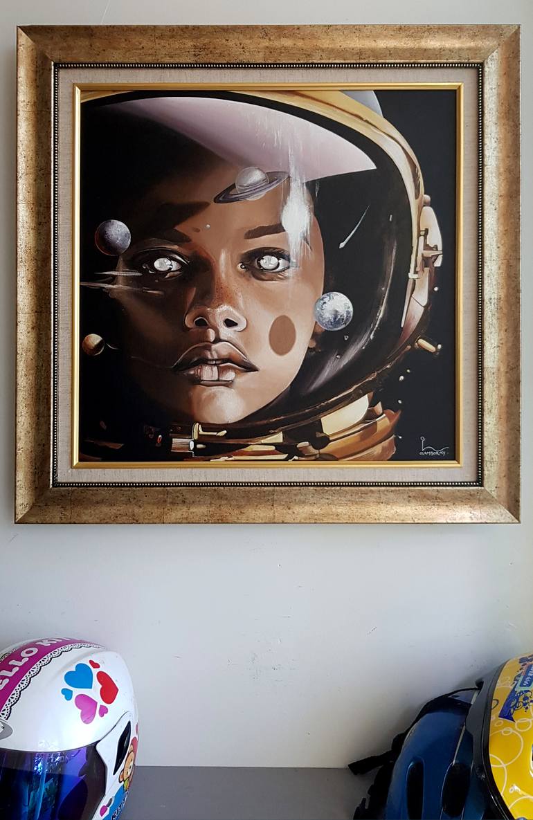 Original Outer Space Painting by Olivier Lamboray