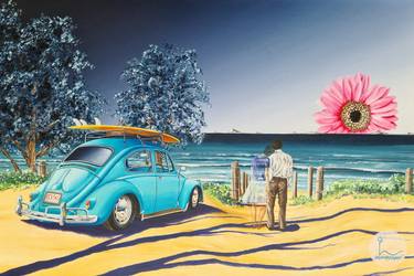 Original Beach Paintings by Olivier Lamboray