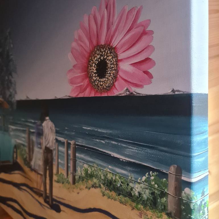 Original Figurative Beach Painting by Olivier Lamboray