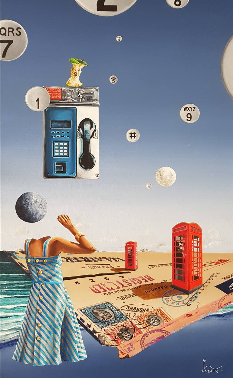 Original Figurative Science/Technology Painting by Olivier Lamboray