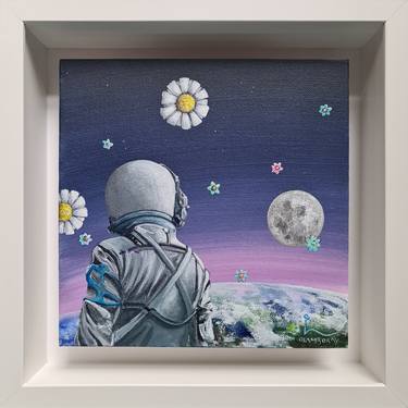 Print of Figurative Outer Space Paintings by Olivier Lamboray