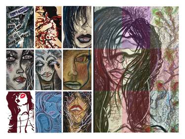 Print of Expressionism People Mixed Media by Christina Rodriguez