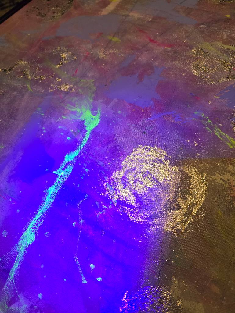 Original Pop Art Abstract Painting by Maria Smith