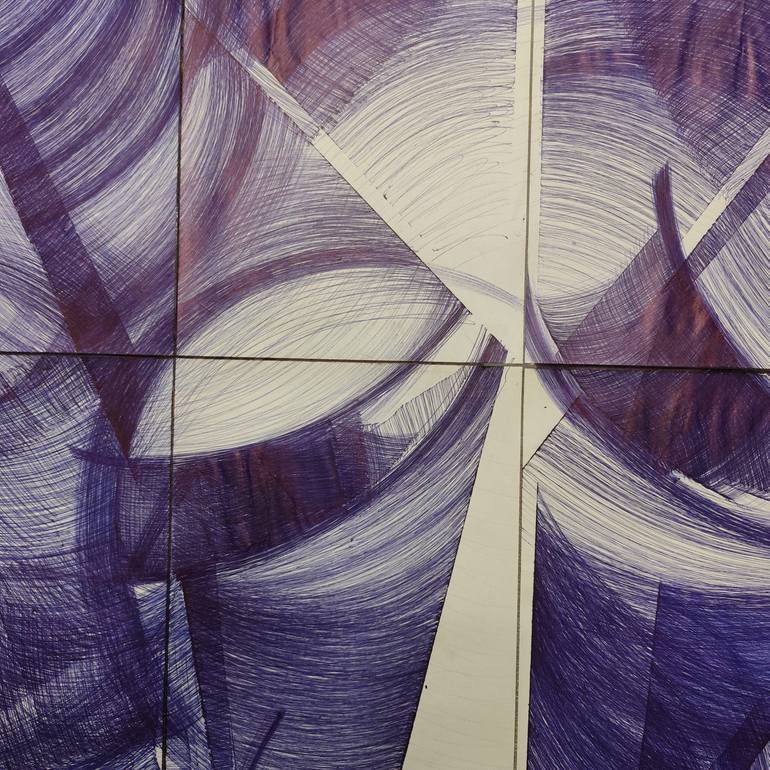 Original Abstract Animal Drawing by Maria Ma