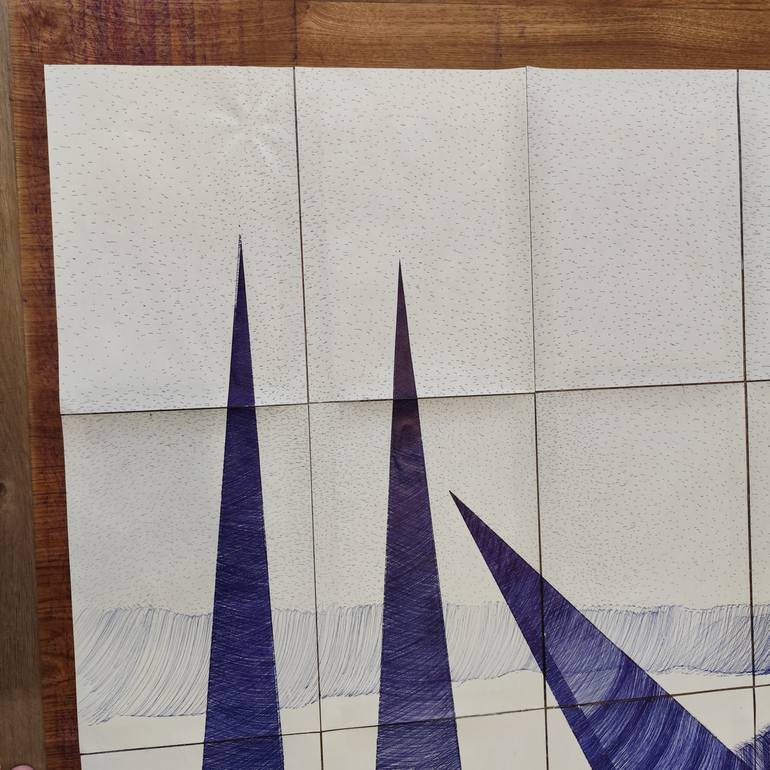 Original Abstract Animal Drawing by Maria Ma